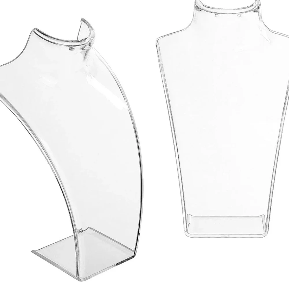 Acrylic jewelry display set approx 8 inches each for necklaces and earri…